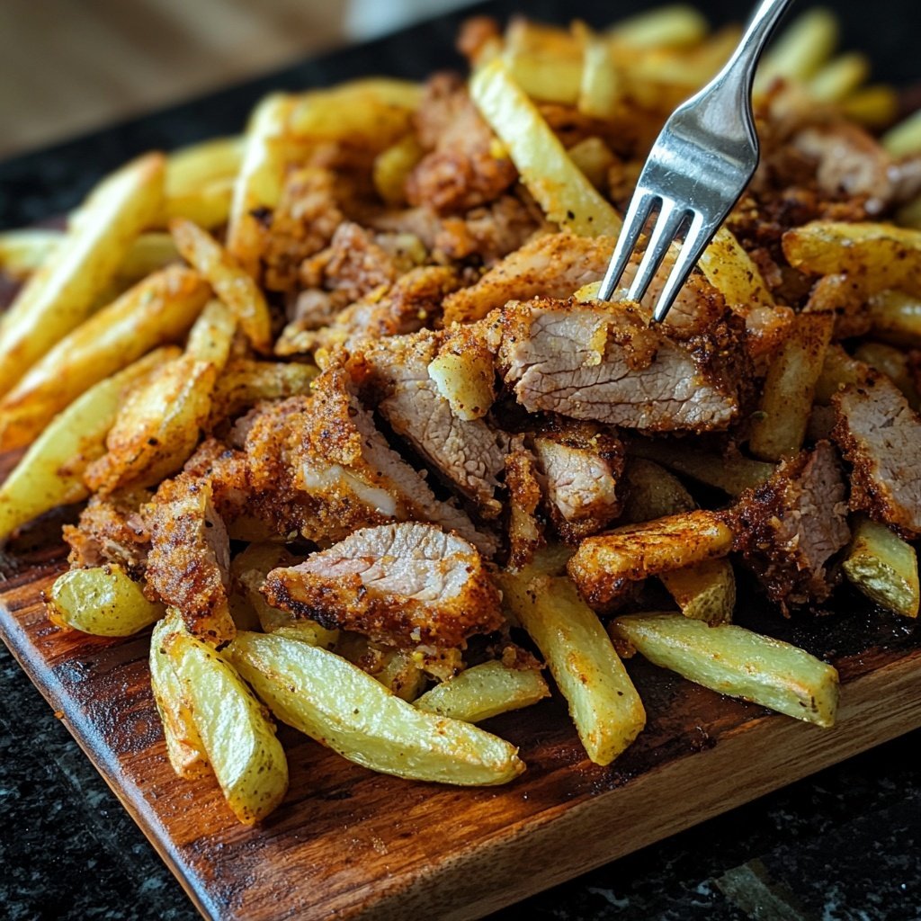 Dönerbox mit Pommes