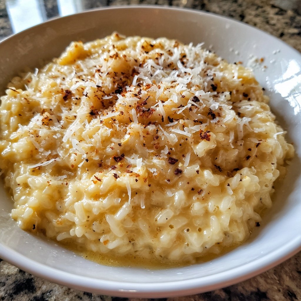 Risotto mit Champagner und Parmesan