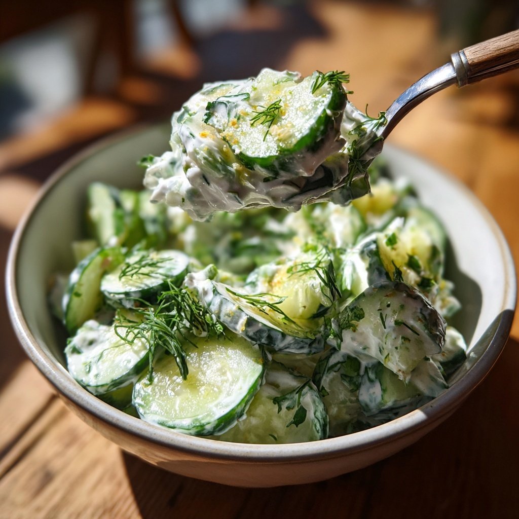 Gurkensalat mit Dill & Joghurt