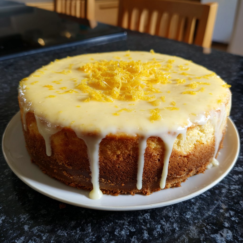 Zitronenkuchen mit Magerquark