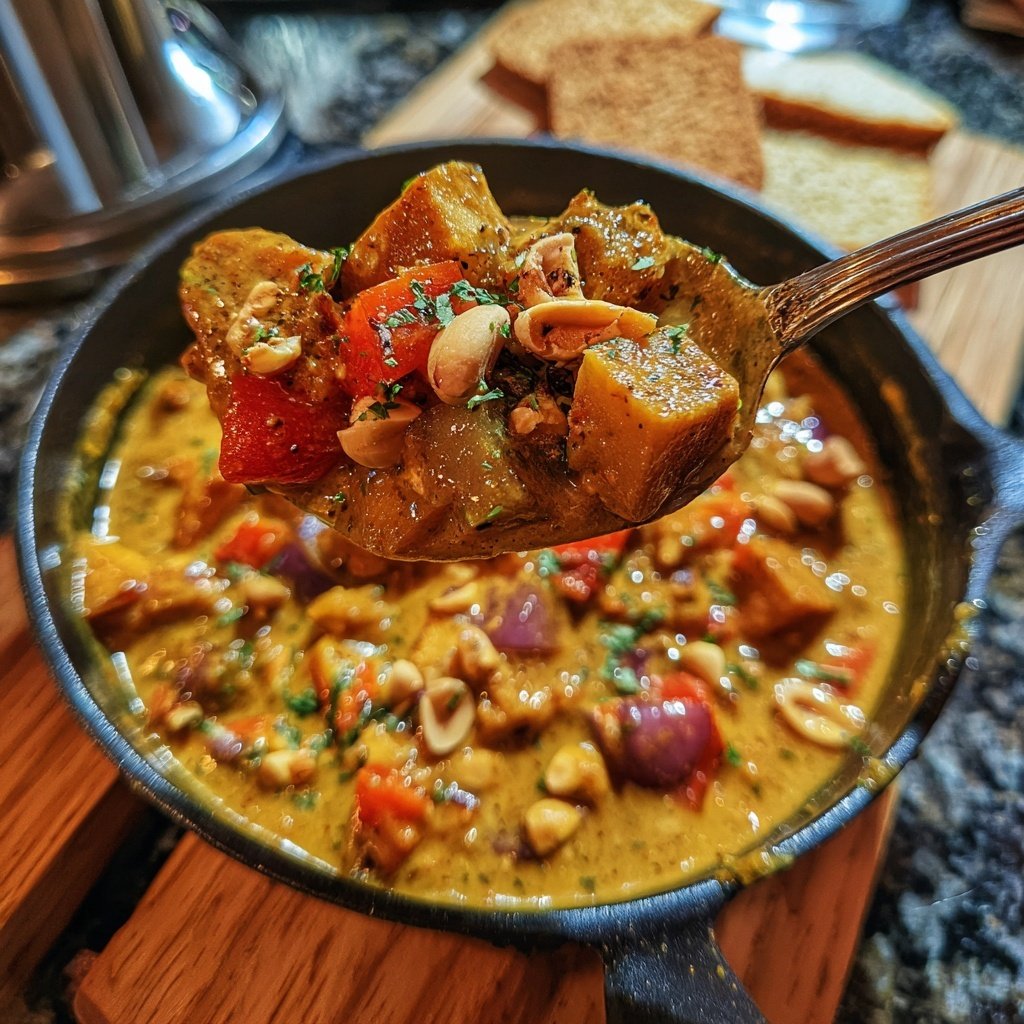 Gemüsecurry mit Erdnuss