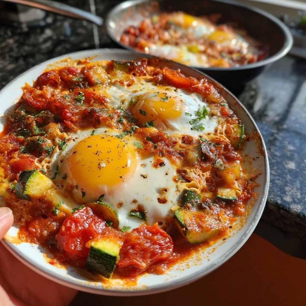 Shakshuka mit Zucchini