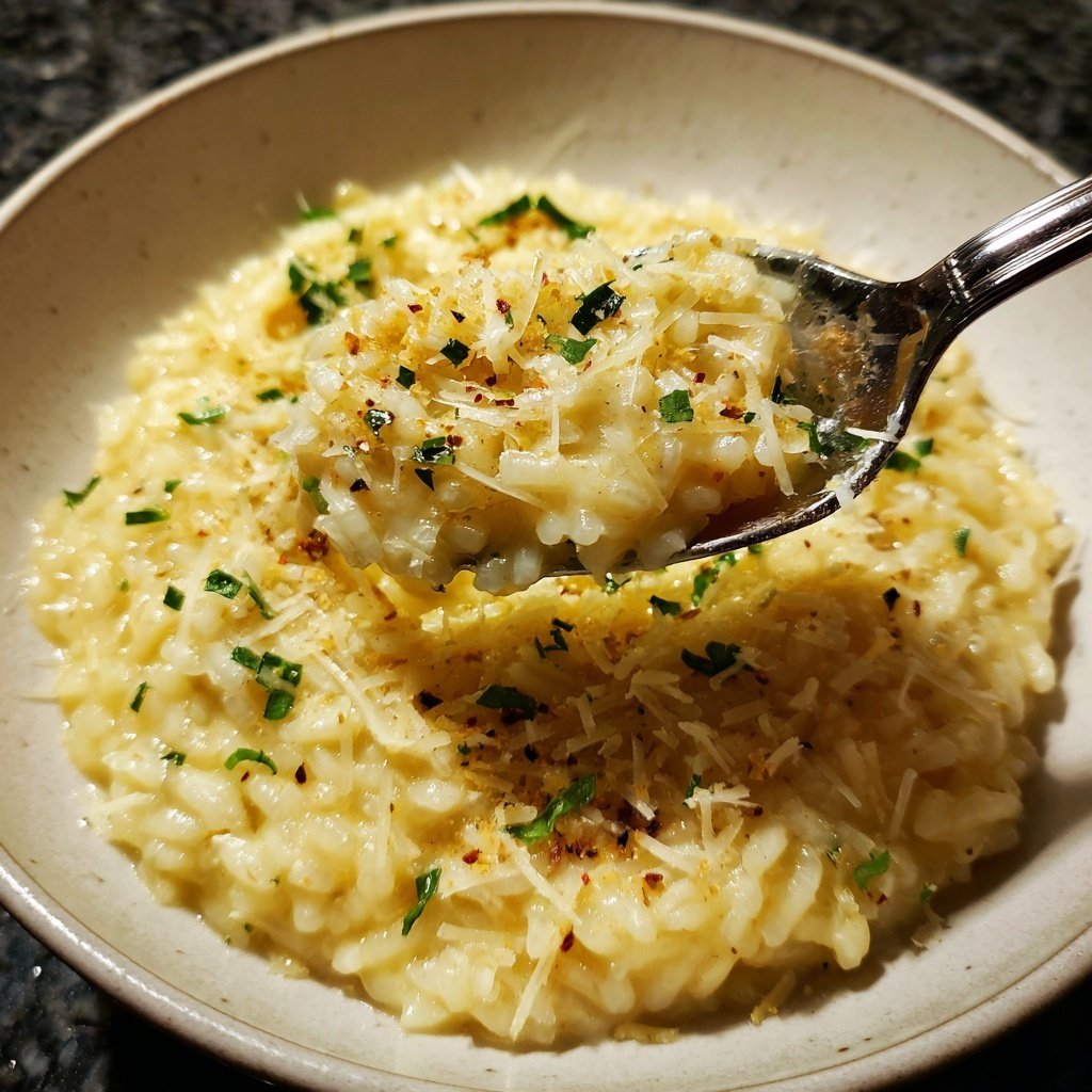 Risotto mit Zitrone und Parmesan