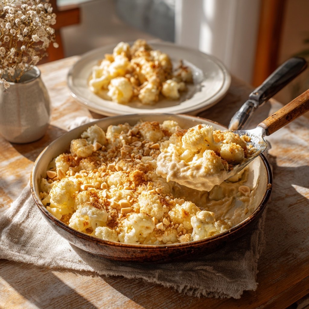 Blumenkohl Pfanne Mit Erdnuss Sauce