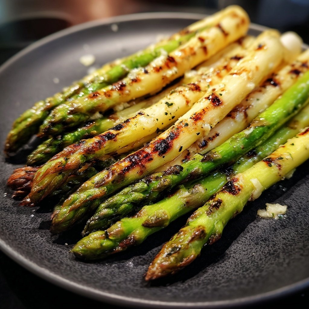 Grüner Spargel Mit Zitronenbutter
