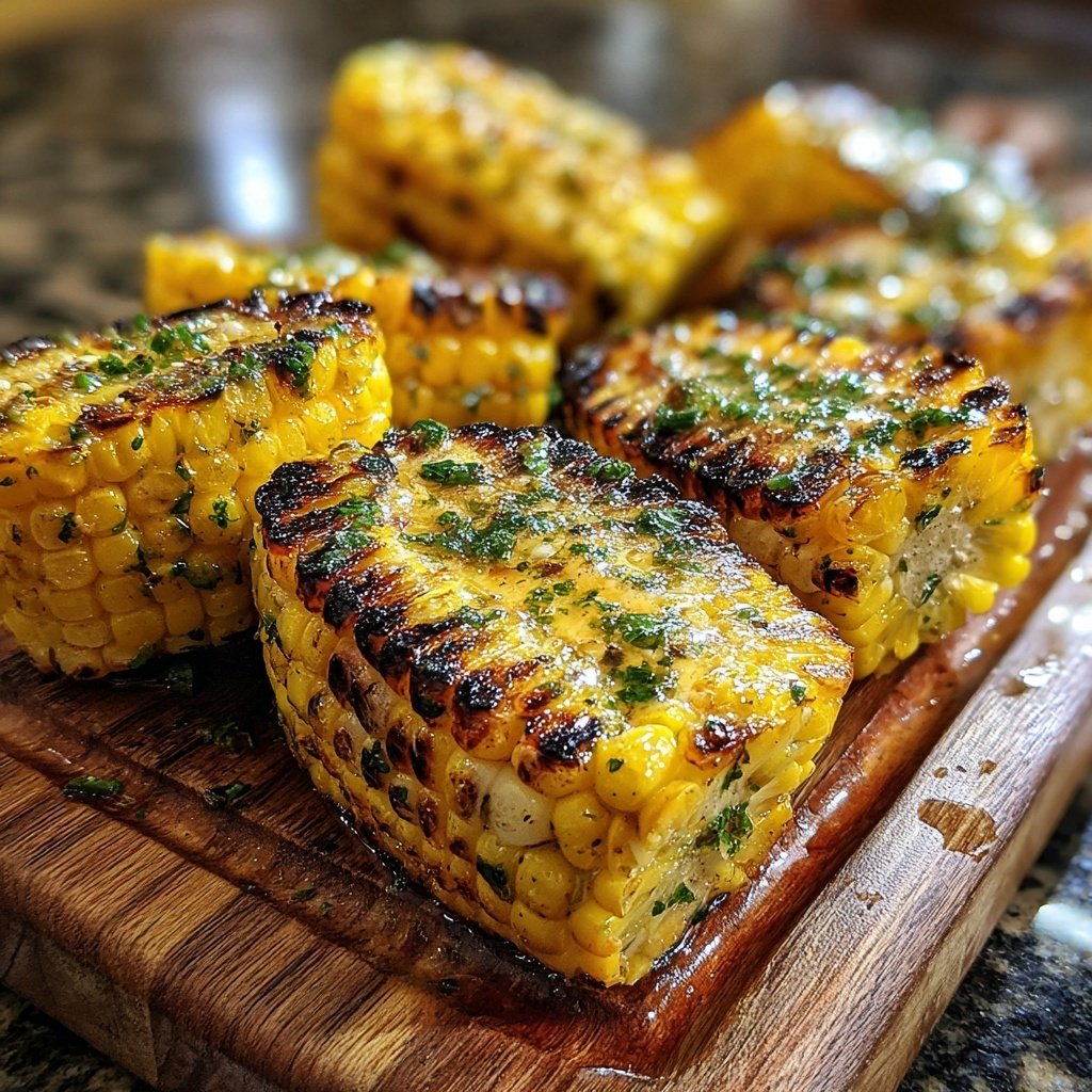 Gegrillte Mais Scheiben