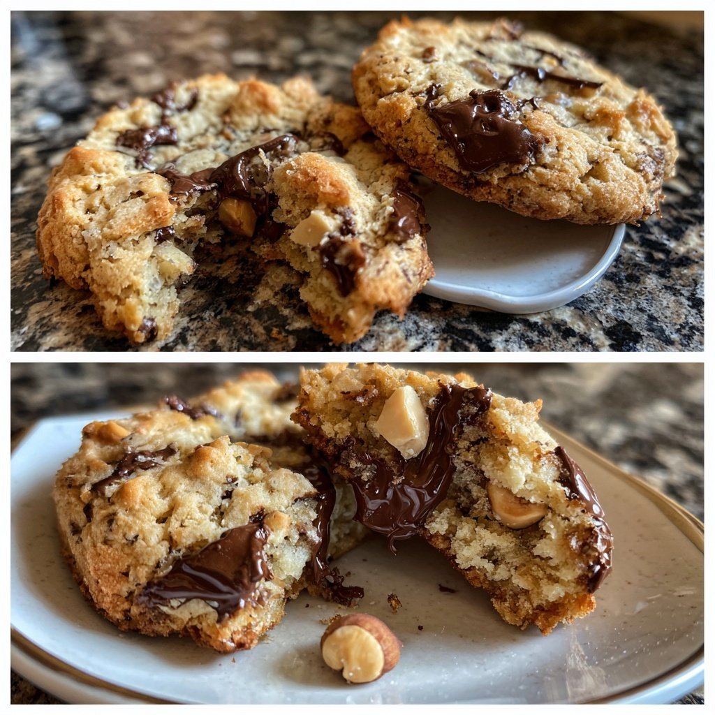 Cookies mit Haselnussstücken