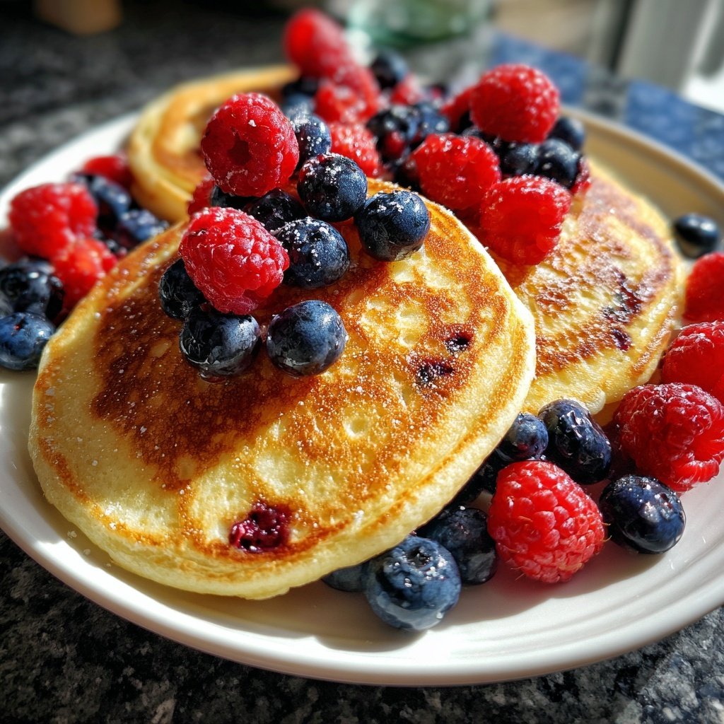Pfannkuchen mit Beerenmix